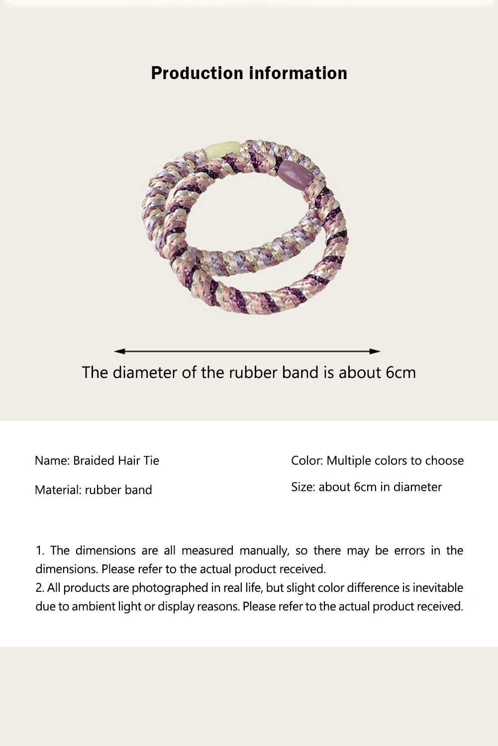 15 pcs Elastic Braided Hair Tie - Concordia Style Boutique