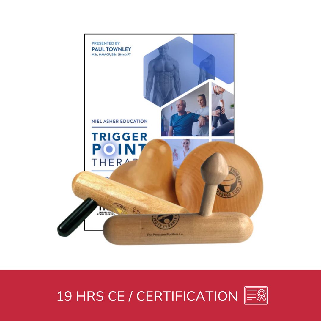 NAT Trigger Point Therapy Certification Course (19 hrs) + 4 Wood Crafted Pressure Tools - Concordia Style Boutique