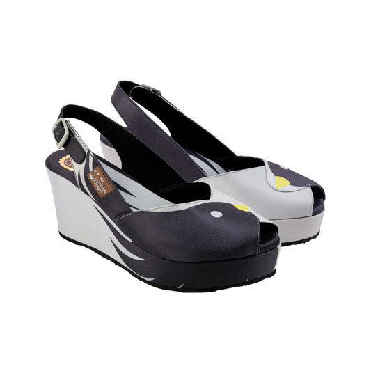 Chocolaticas® Black Birds Women's Sandal - Concordia Style Boutique