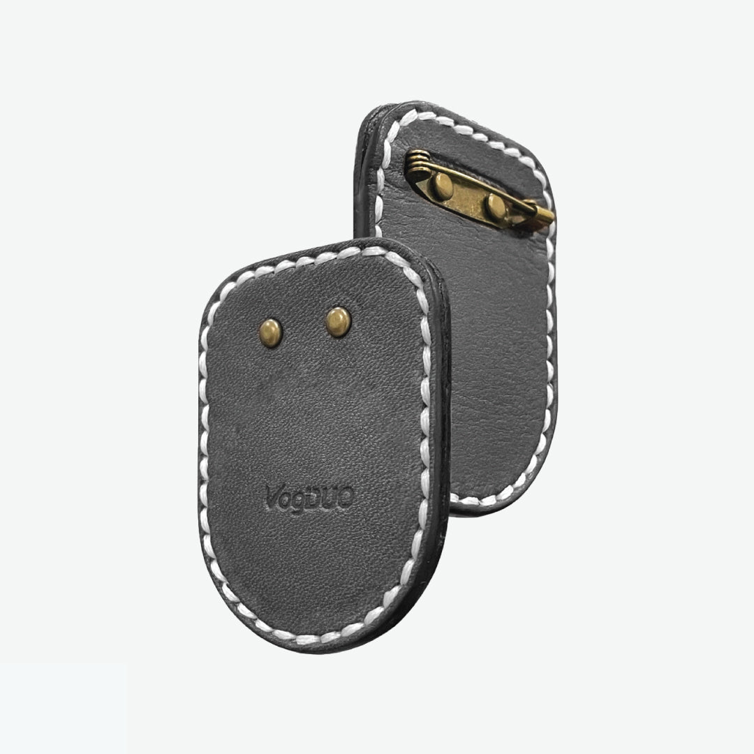 Brooch Pin Leather Case - AirTag
