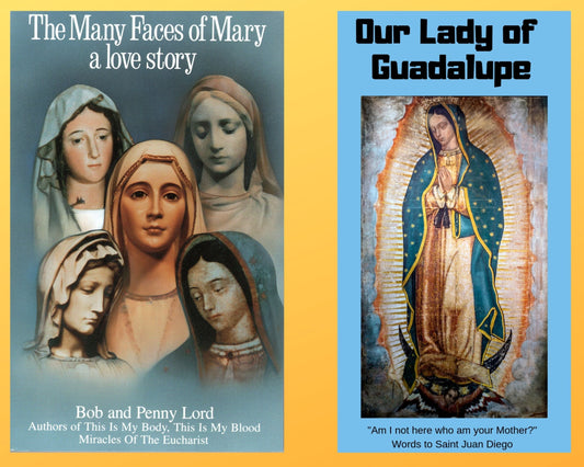 The Many Faces of Mary Book and Companion Our Lady of Guadalupe DVD Free Shipping