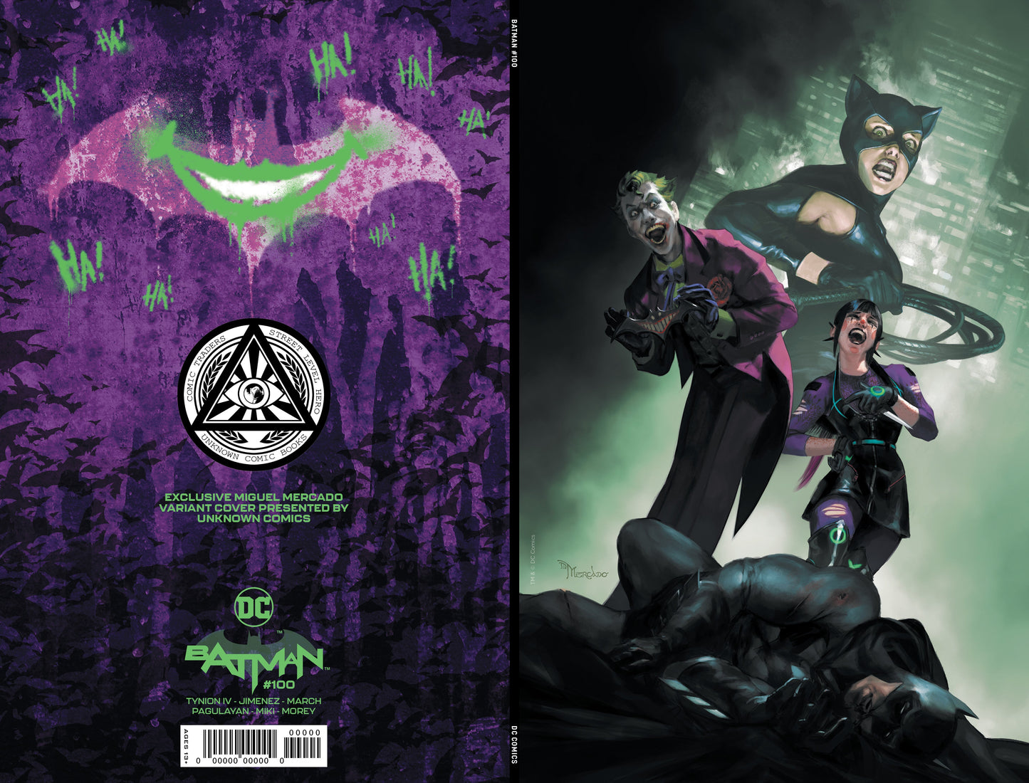 Batman #100 Unknown Comics Miguel Mercado Exclusive Virgin Var (Joker War) (10/06/2020)