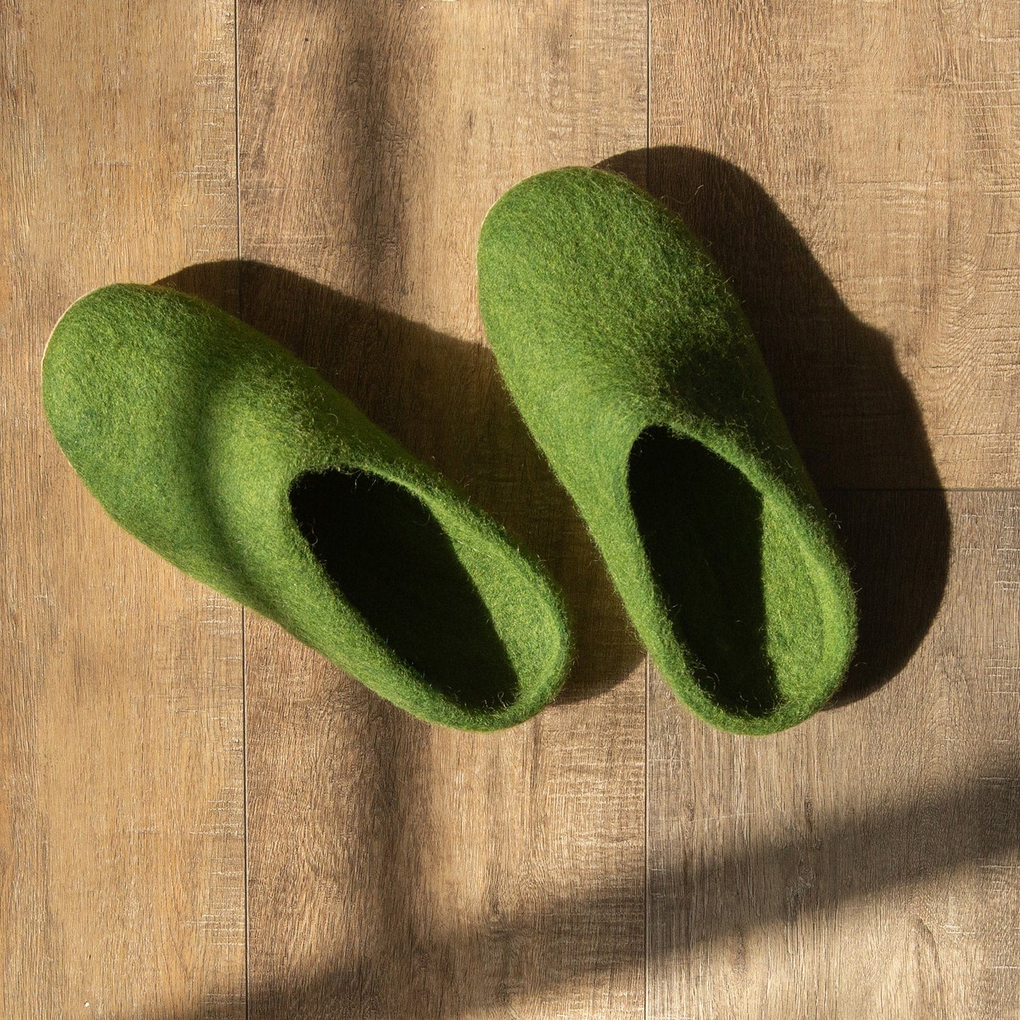 Forest Green | Mens Organic Merino Wool Slippers - Concordia Style Boutique