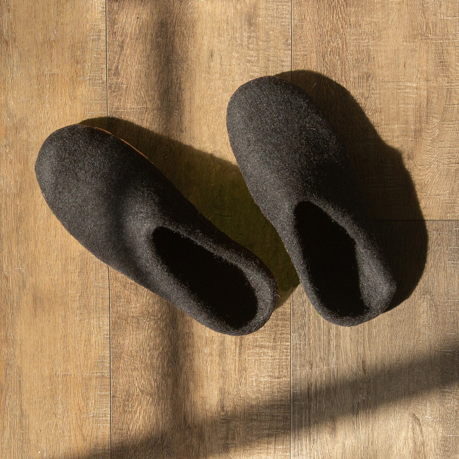 Night Black | Luxury Organic Merino Wool Slippers - Concordia Style Boutique