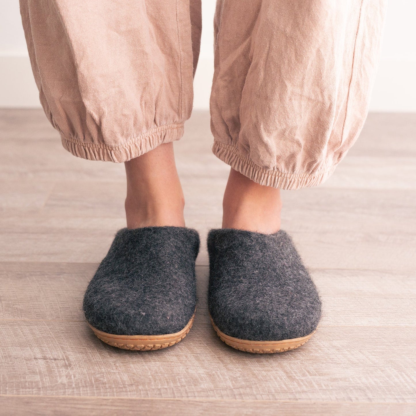 Stone Gray | Luxury Organic Merino Wool Slippers - Concordia Style Boutique
