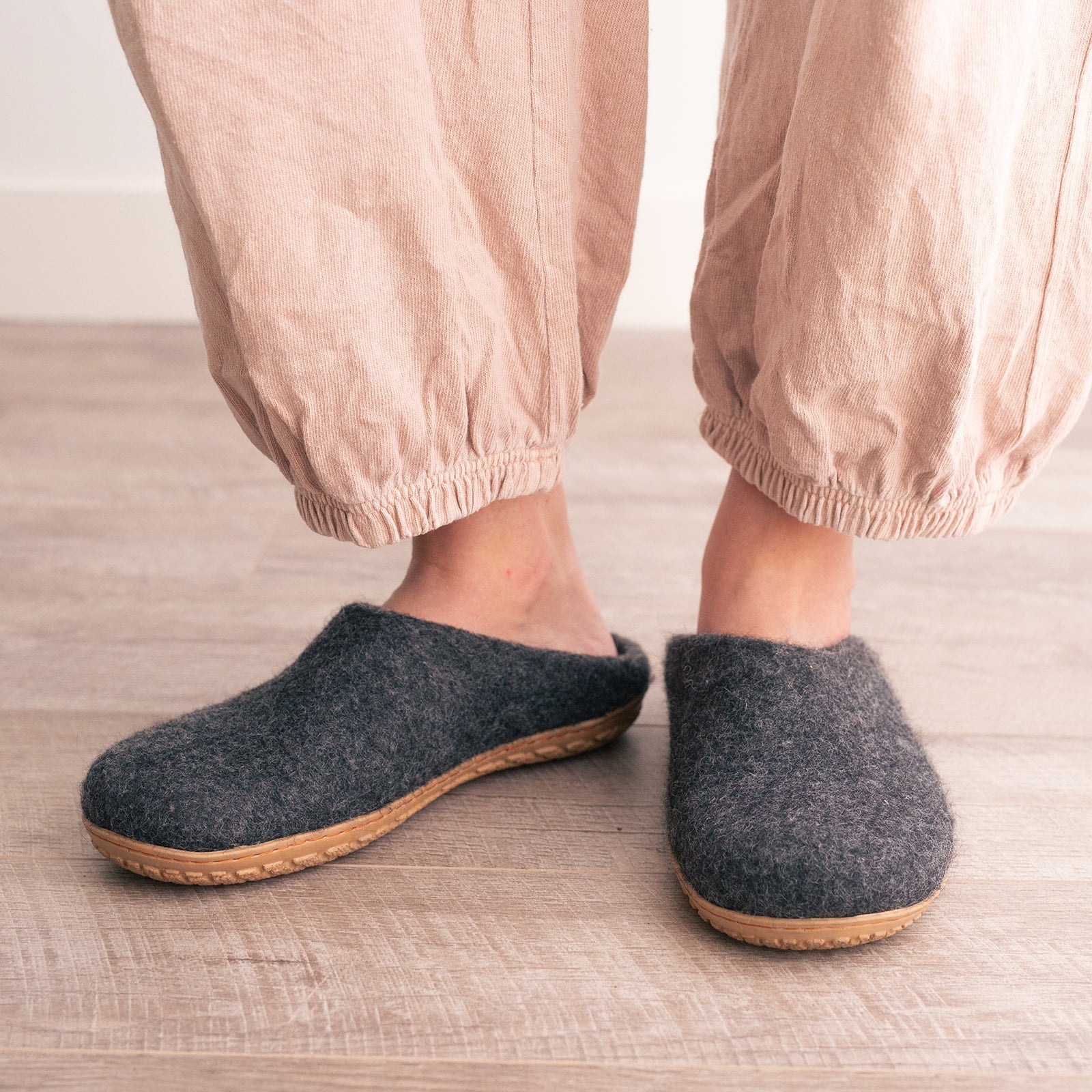 Stone Gray | Luxury Organic Merino Wool Slippers - Concordia Style Boutique