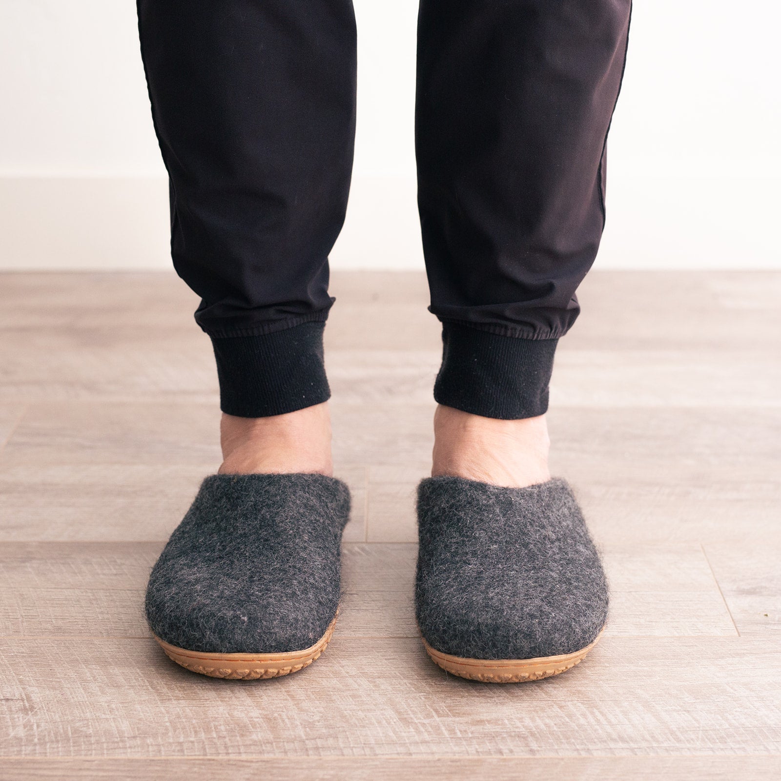 Stone Gray | Mens Organic Merino Wool Slippers - Concordia Style Boutique