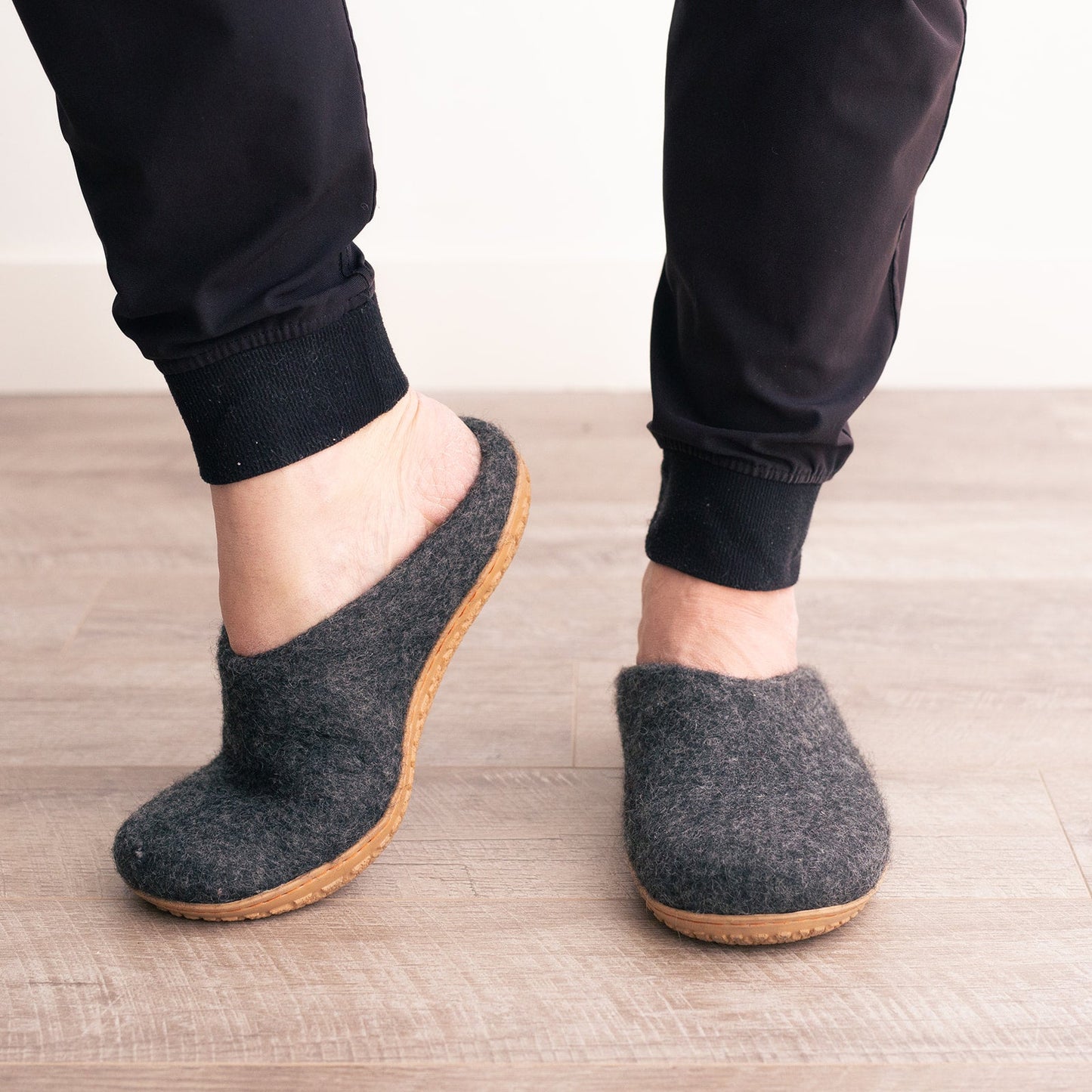 Stone Gray | Mens Organic Merino Wool Slippers - Concordia Style Boutique