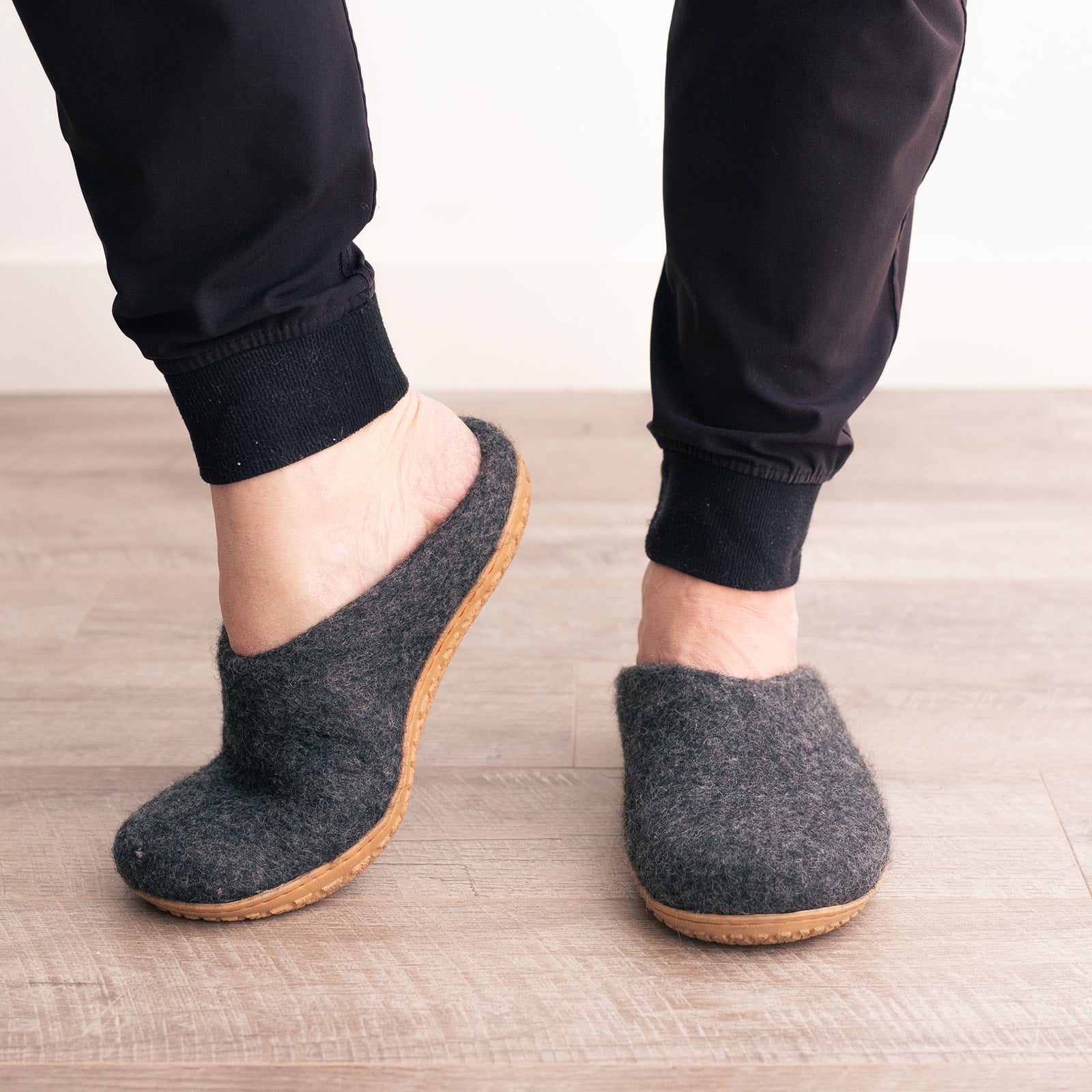 Stone Gray | Mens Organic Merino Wool Slippers - Concordia Style Boutique