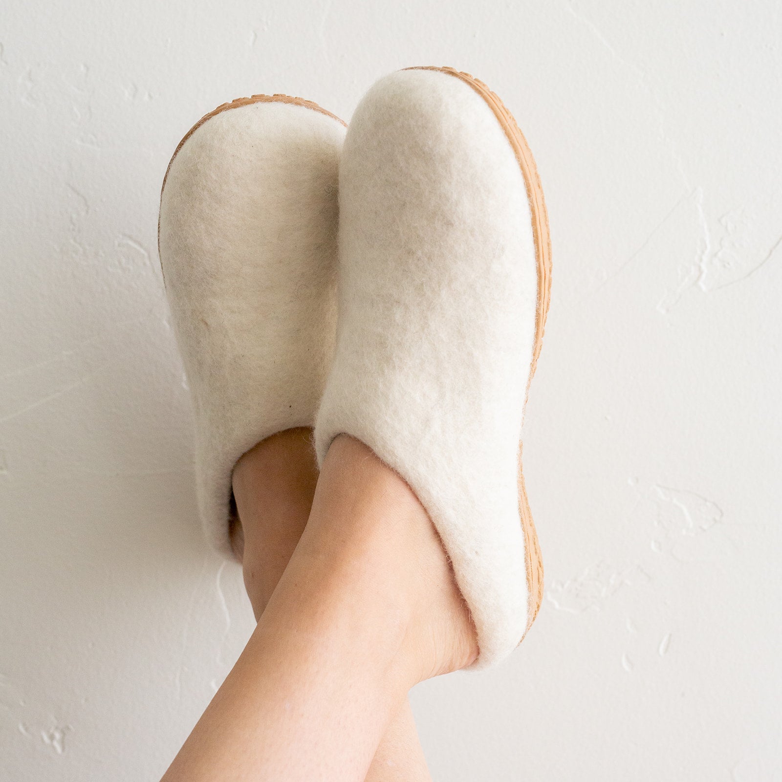 Snow White | Luxury Organic Merino Wool Slippers - Concordia Style Boutique