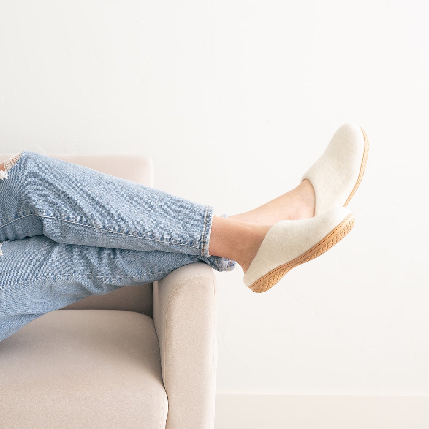 Snow White | Luxury Organic Merino Wool Slippers - Concordia Style Boutique