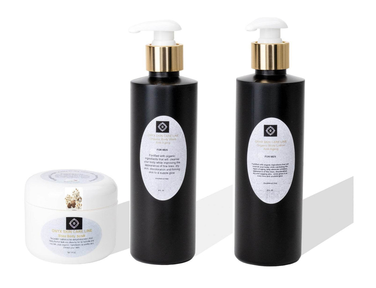 ORGANIC ANTI-AGING THREE STEP SYSTEM - Five Fragrances - for MEN - Concordia Style Boutique