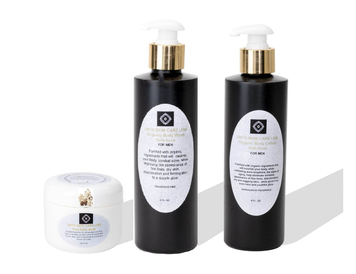 ORGANIC ANTI-ACNE THREE STEP SYSTEM - Six Fragrances - for MEN - Concordia Style Boutique