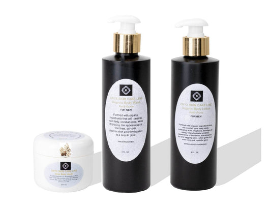 ORGANIC ANTI-ACNE THREE STEP SYSTEM - Six Fragrances - for MEN - Concordia Style Boutique