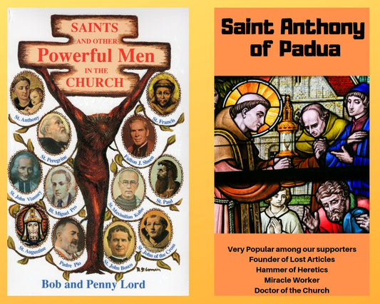 Saints and Other Powerful Men Book and Companion Saint Anthony of Padua DVD Free Shipping