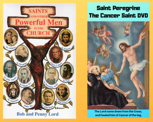Saints And Other Powerful Men Book and Companion Saint Peregrine DVD Free Shipping