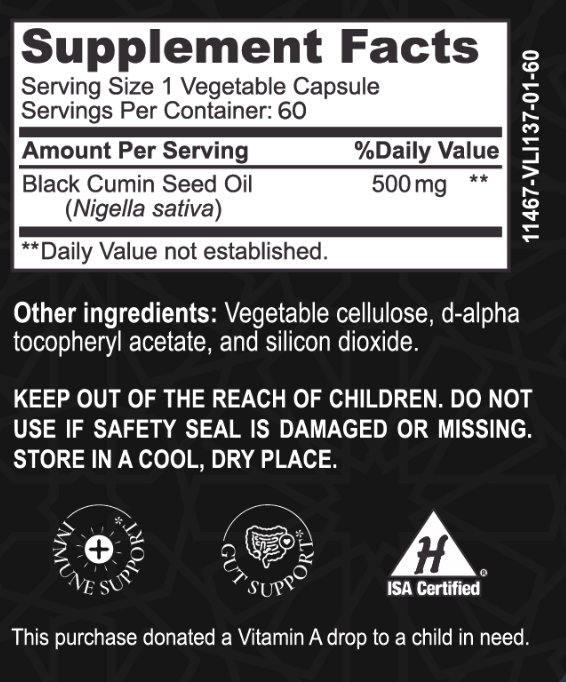Halal Black Seed Oil - 60 count - Concordia Style Boutique