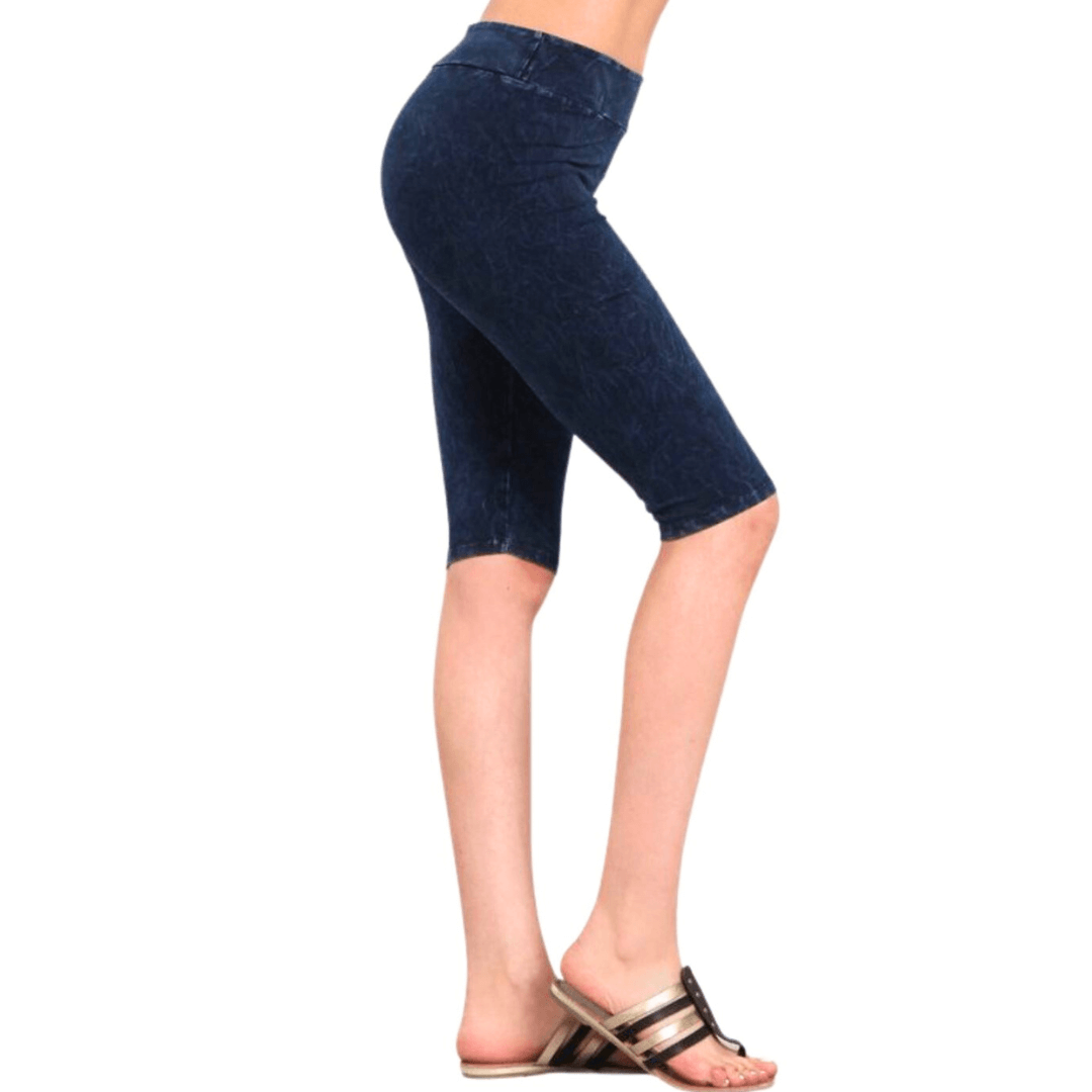 Ladies Longer Length Biker Shorts Made in USA - Concordia Style Boutique