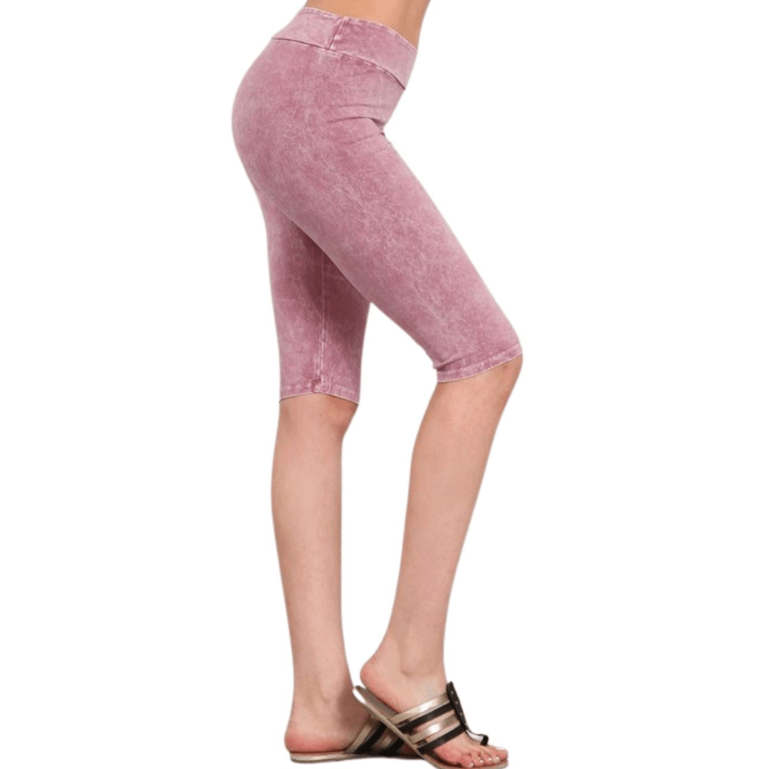 Ladies Longer Length Biker Shorts Made in USA - Concordia Style Boutique