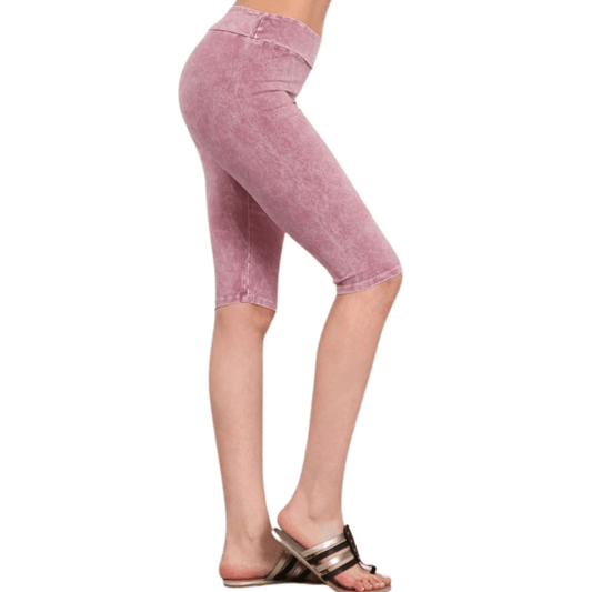 Ladies Longer Length Biker Shorts Made in USA - Concordia Style Boutique