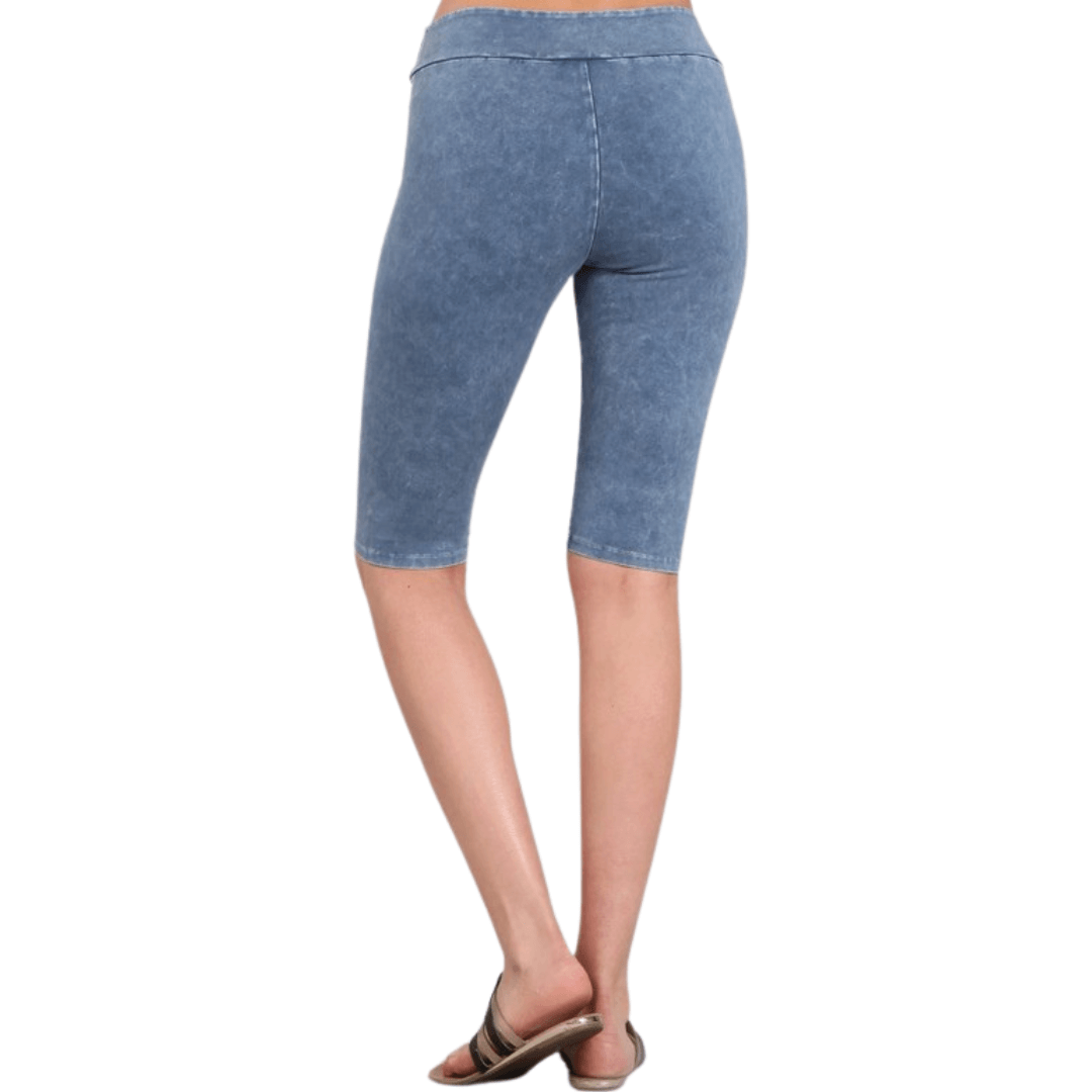 Ladies Longer Length Biker Shorts Made in USA - Concordia Style Boutique