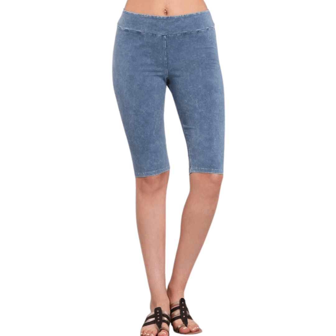 Ladies Longer Length Biker Shorts Made in USA - Concordia Style Boutique