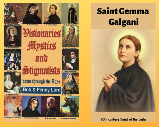 Visionaries Mystics and Stigmatists Book and Companion Saint Gemma Galgani DVD Free Shipping