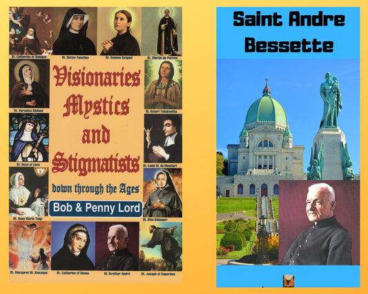 Visionaries Mystics and Stigmatists Book and Companion Saint Andre Bessette DVD Free Shipping