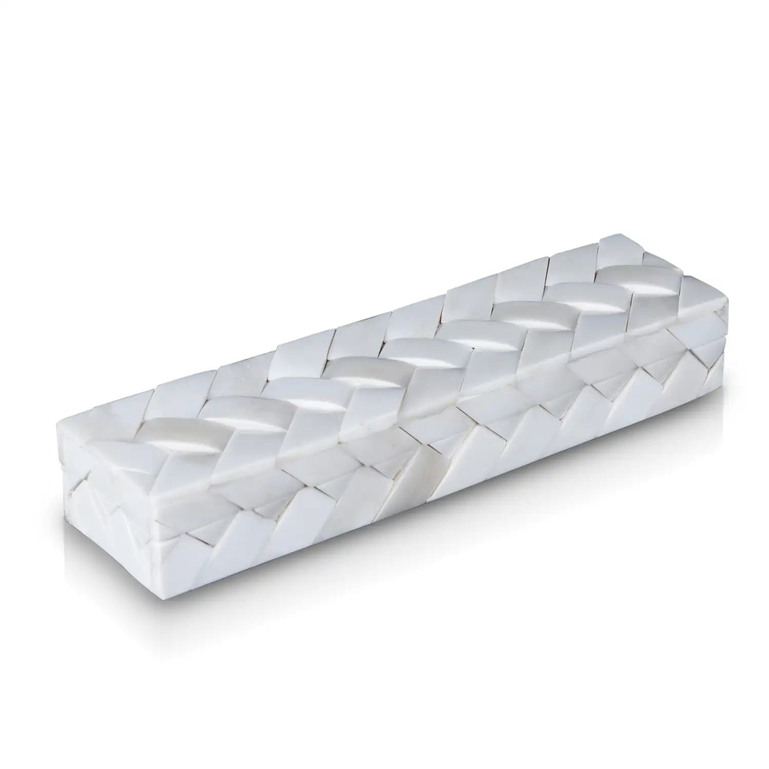 Ivory Braid Bone Inlay Decorative Storage Box in 7 Sizes - Concordia Style Boutique