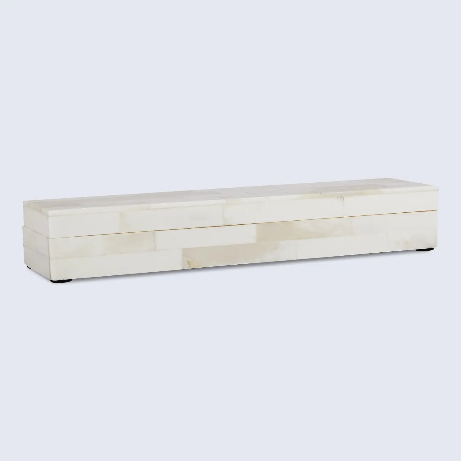 Decorative Storage Box Plain White Bone Inlay in 8 Sizes - Concordia Style Boutique