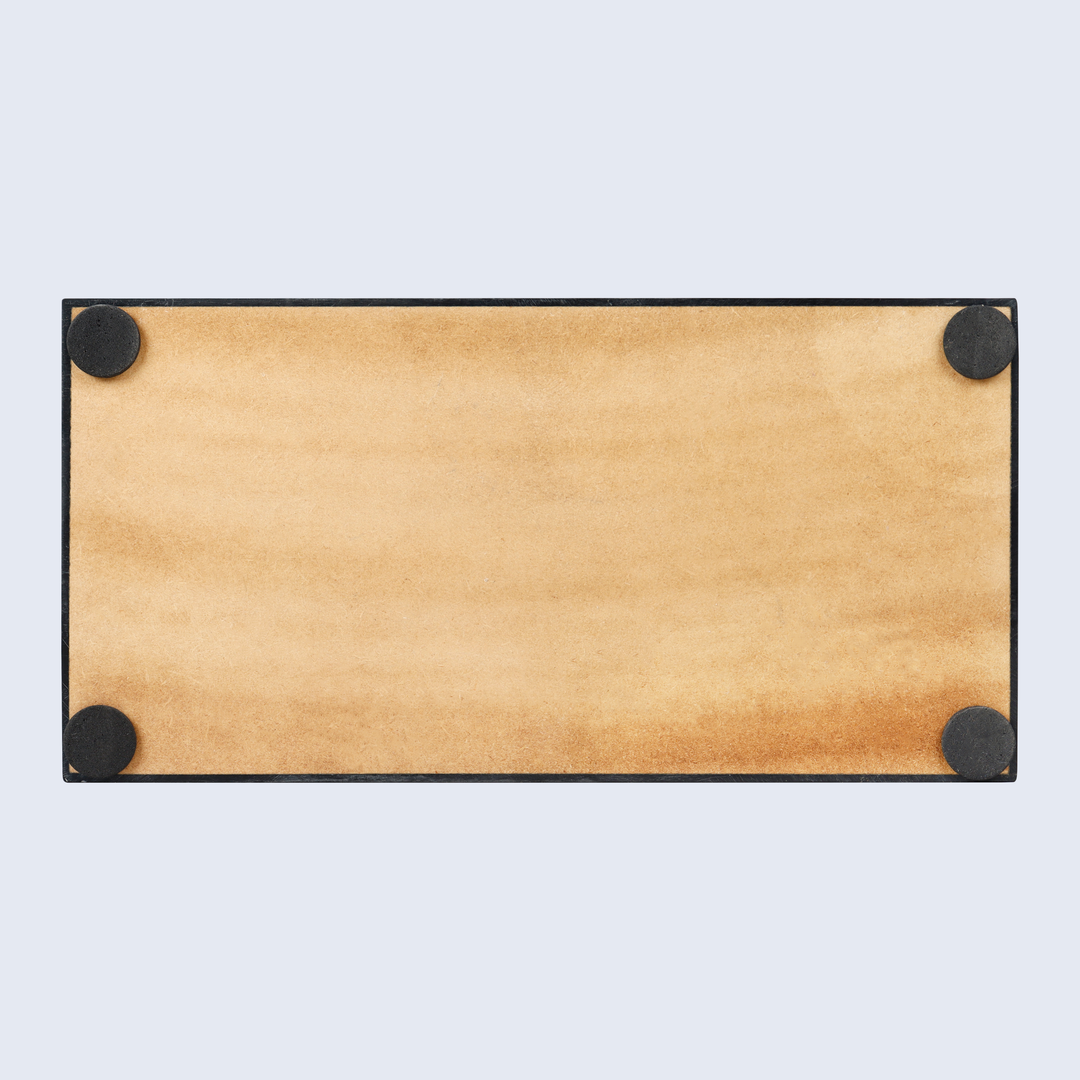 Decorative Storage Box Medley Concentrics Resin Inlay in 8 Sizes, Black & White - Concordia Style Boutique