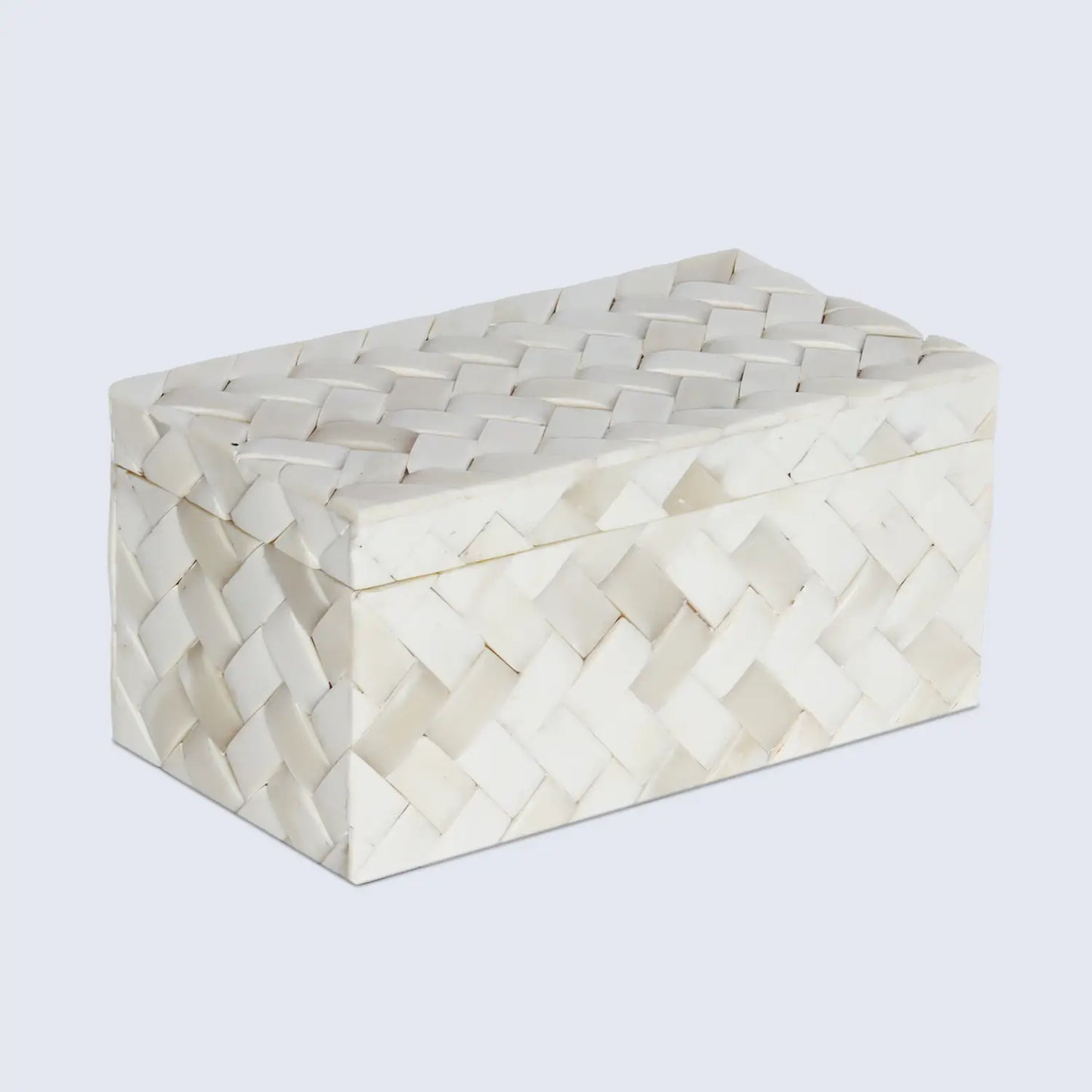 Ivory Braid Bone Inlay Decorative Storage Box in 7 Sizes - Concordia Style Boutique