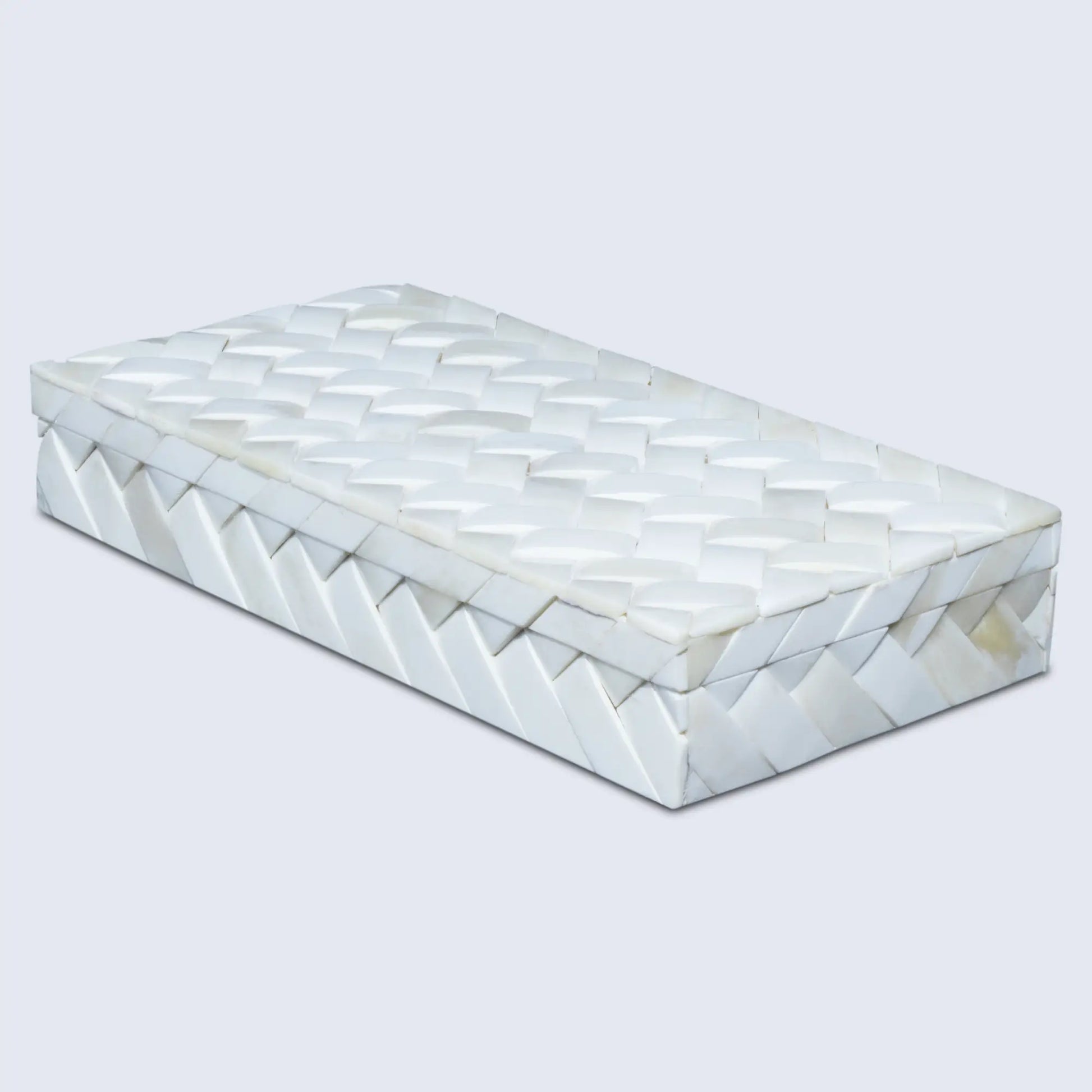 Ivory Braid Bone Inlay Decorative Storage Box in 7 Sizes - Concordia Style Boutique
