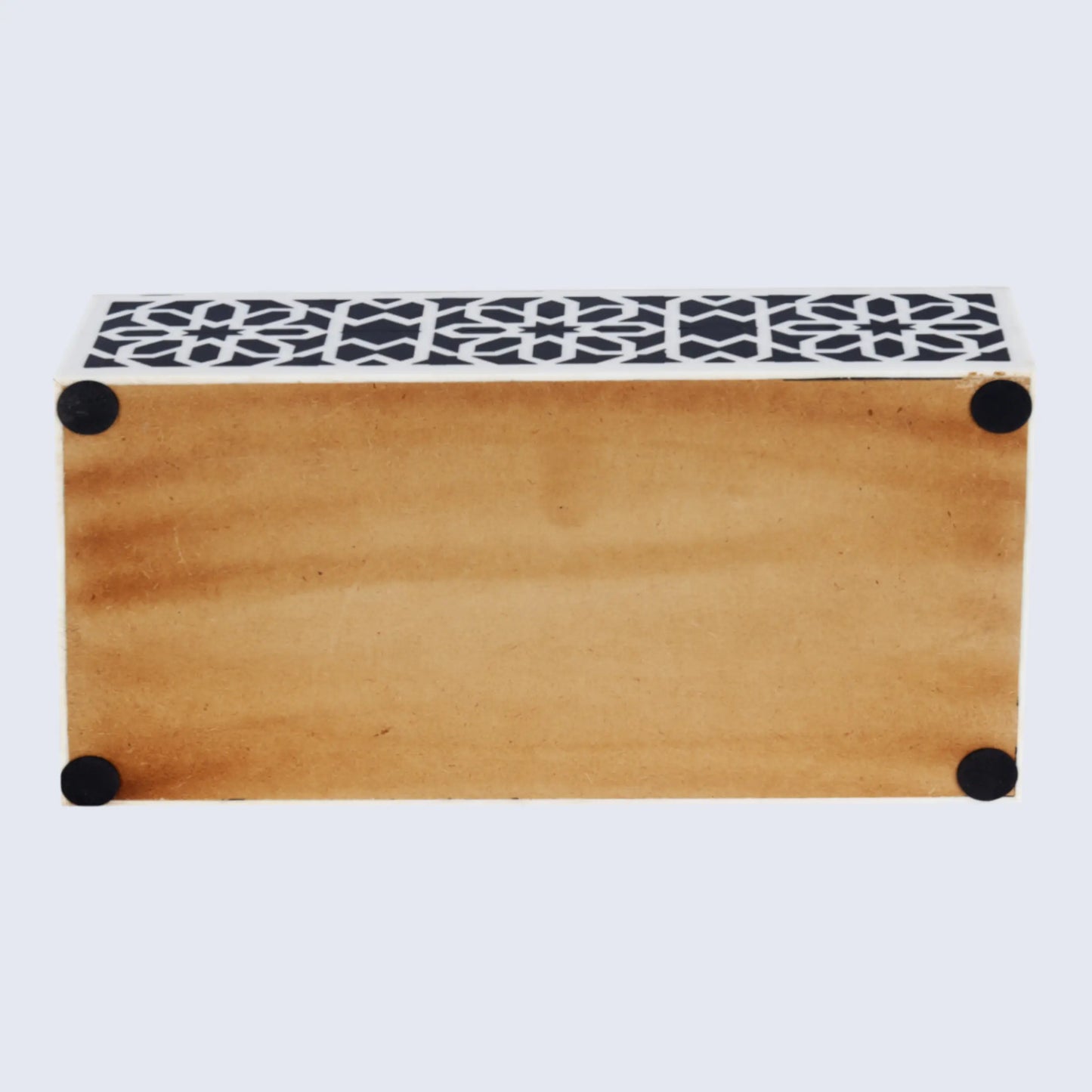 Decorative Storage Box Shiraz Resin Inlay in 7 Sizes, Black & White - Concordia Style Boutique
