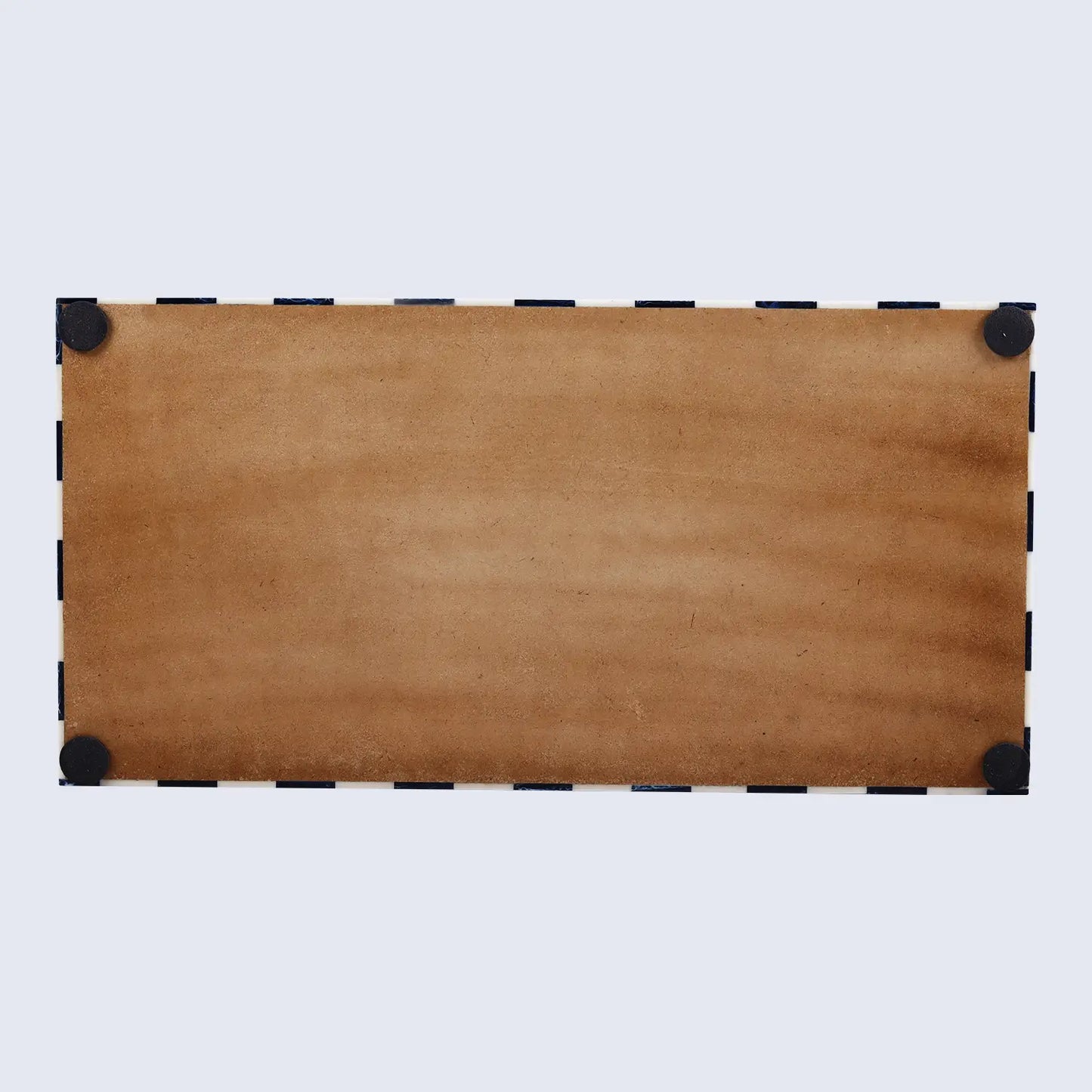 Chevron Bone Inlay Decorative Storage Box in 6 Sizes, Blue & White - Concordia Style Boutique