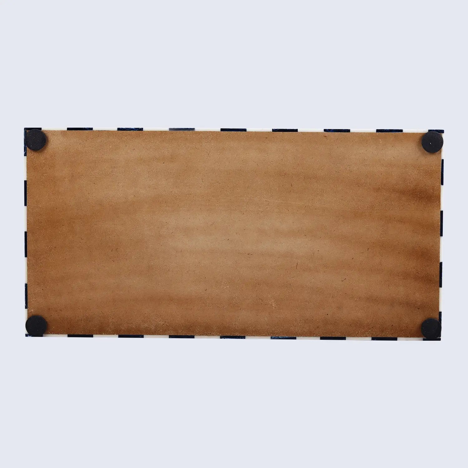 Chevron Bone Inlay Decorative Storage Box in 6 Sizes, Blue & White - Concordia Style Boutique