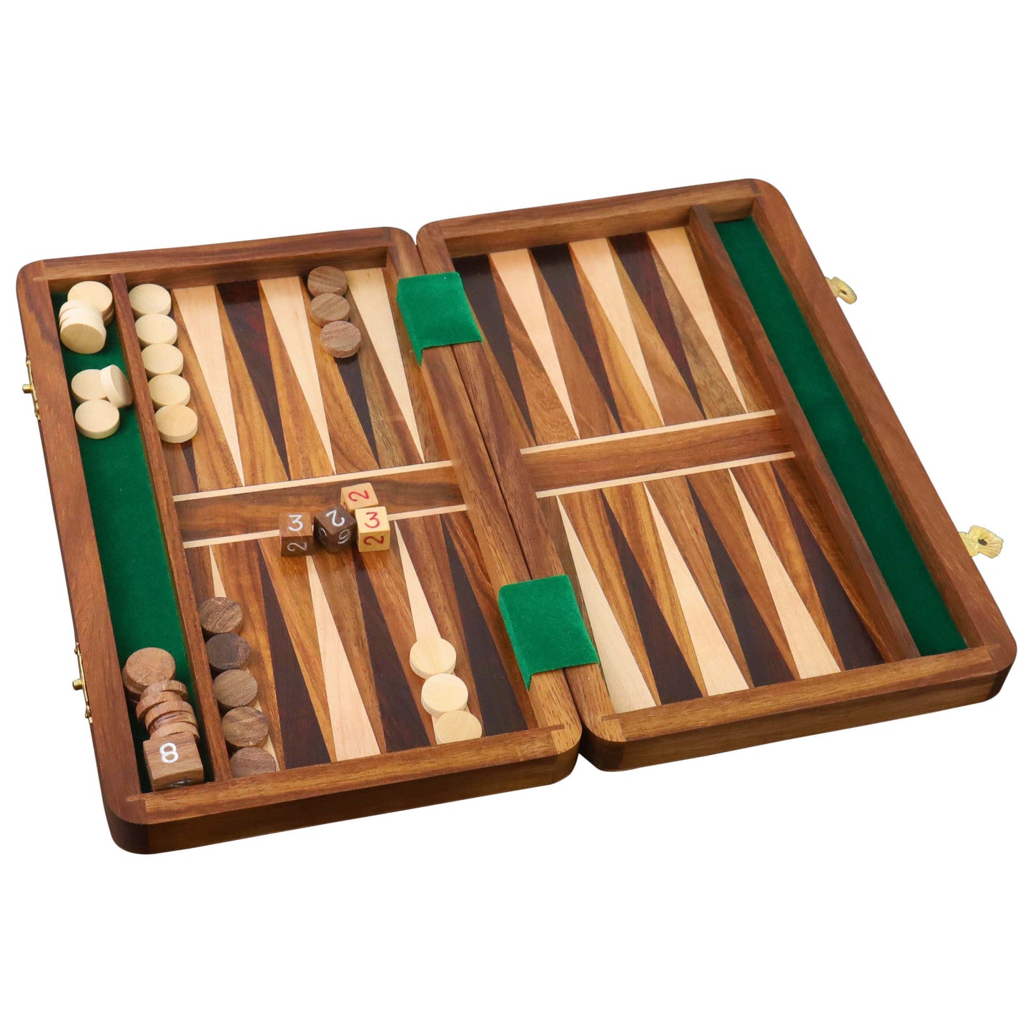10" Handcrafted Wood Travel Backgammon pieces Set Game Folding Board - Premium Backgammon from Royal Chess Mall - Just $79.95! Shop now at Concordia Style Boutique