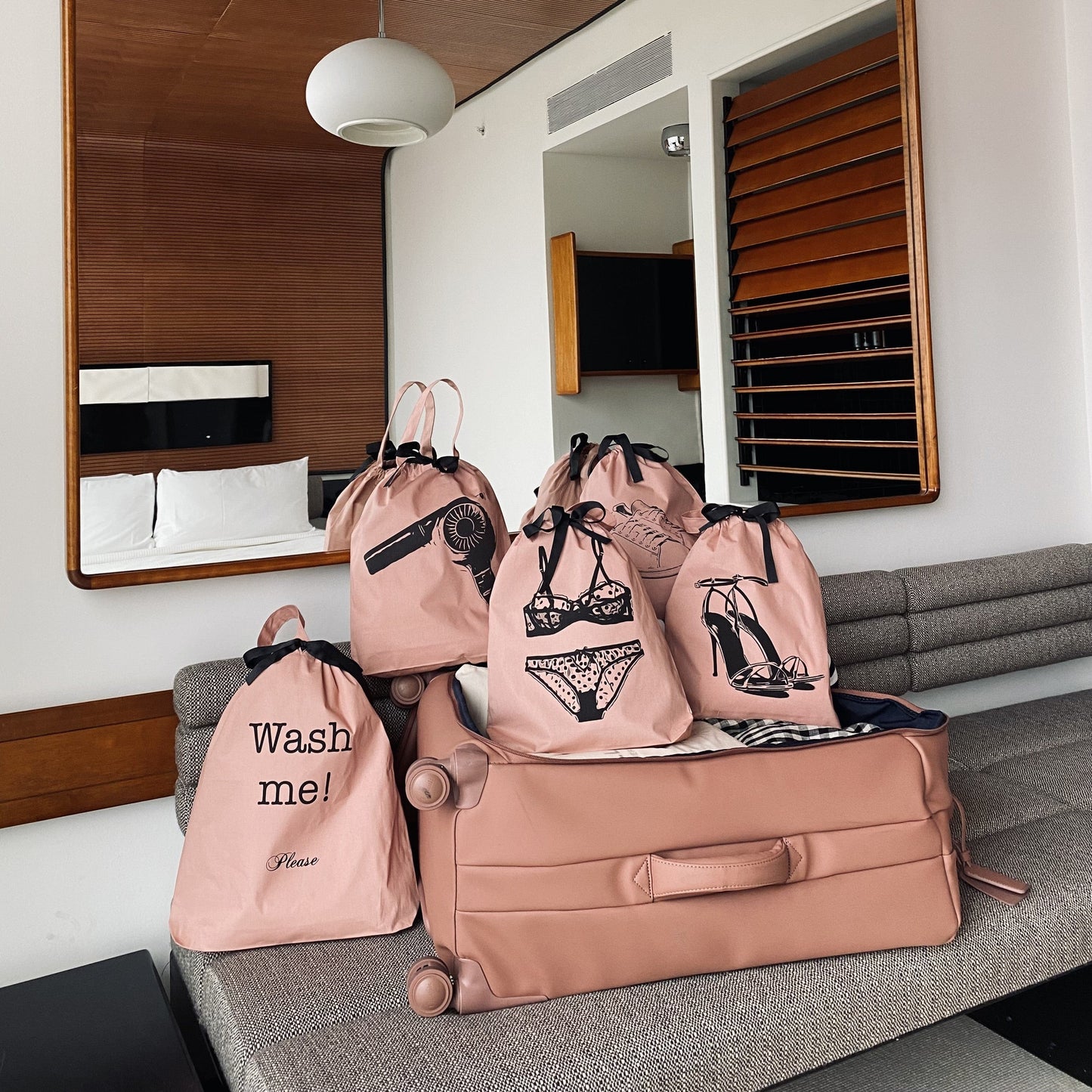 Wash Me, Laundry Bag, Pink/Blush - Concordia Style Boutique