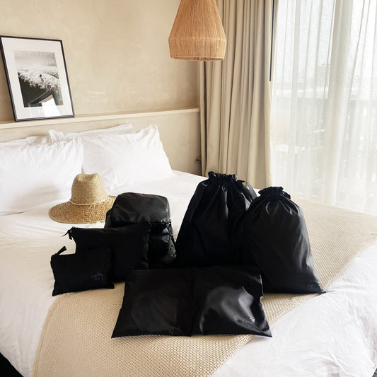 Compression Cubes & Packing Bags Set, 8-pack, Black - Concordia Style Boutique