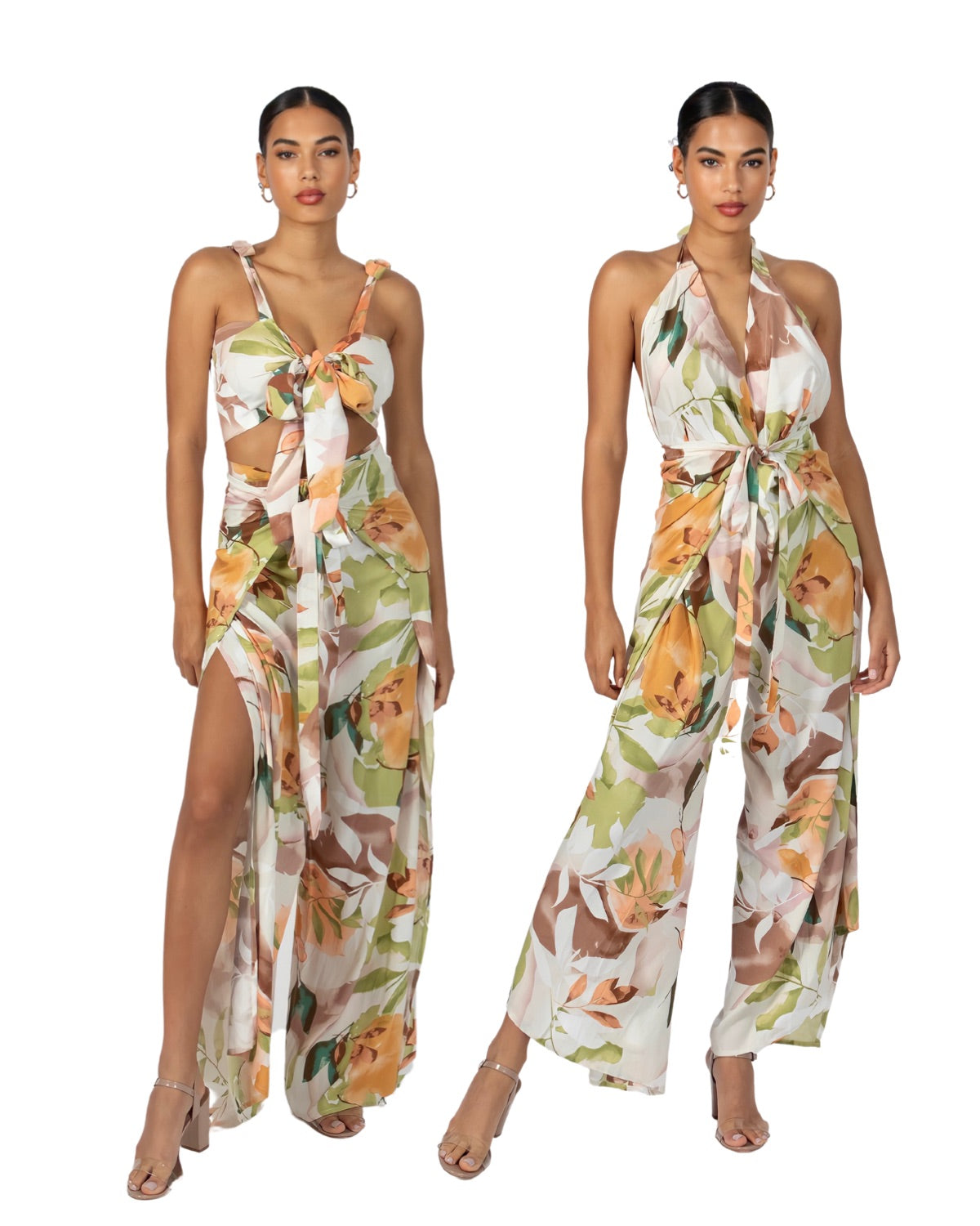 Pant to Jumpsuit - Peach Floral - Concordia Style Boutique