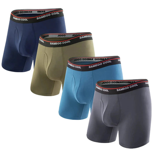 Bamboo Cool Men's Boxer Briefs with 3D Pouch – 4-Pack - Concordia Style Boutique
