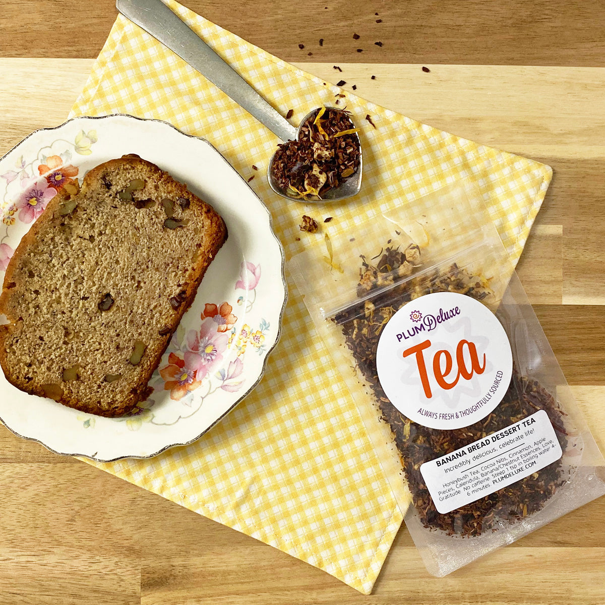 Banana Bread Herbal Dessert Tea (Chocolate-Chestnut) - Concordia Style Boutique
