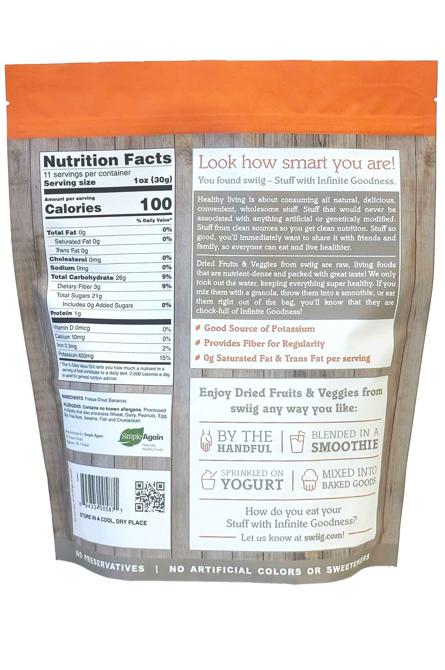 Freeze-Dried Bananas - Concordia Style Boutique