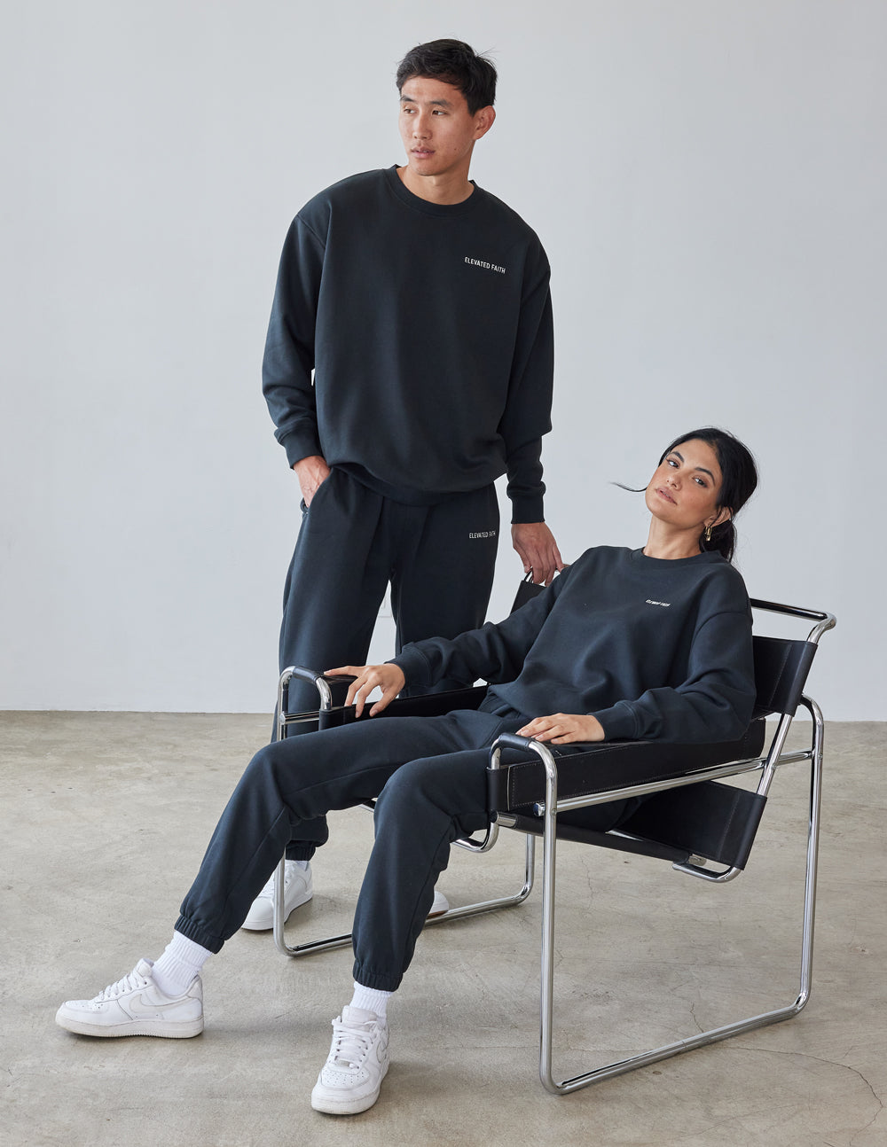Basics Black Unisex Crewneck - Concordia Style Boutique