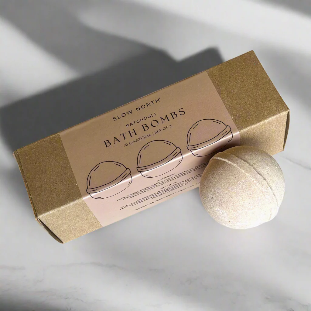 Natural Bath Bomb Set - Patchouli (Set of 3) - Concordia Style Boutique