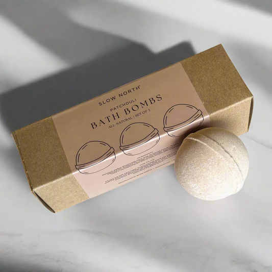 Natural Bath Bomb Set - Patchouli (Set of 3) - Concordia Style Boutique