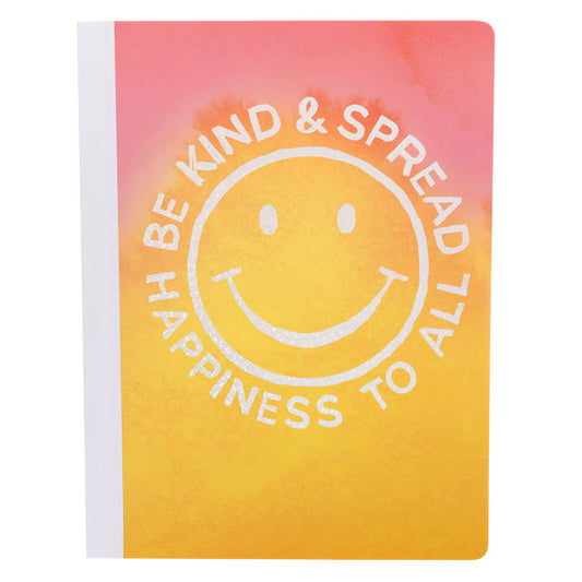 Be Kind & Spread Happiness To All Bullet Journal | 120 Dot Grid Pages | '80s-'90s Smile Motif - Premium Journal from The Bullish Store - Just $10.95! Shop now at Concordia Style Boutique