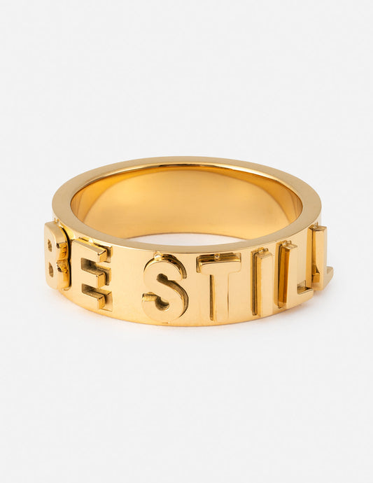 Be Still 3D Letter Ring - Concordia Style Boutique