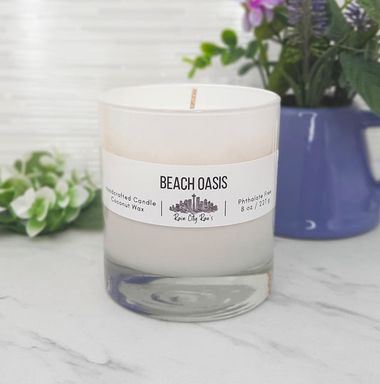 Beach Oasis 8 oz Signature Candle