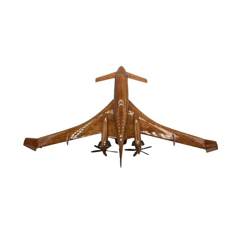 Beechcraft Starship 2000 Mahogany Wood Desktop Airplane Model